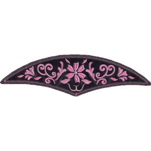Pink Floral Hat Patches